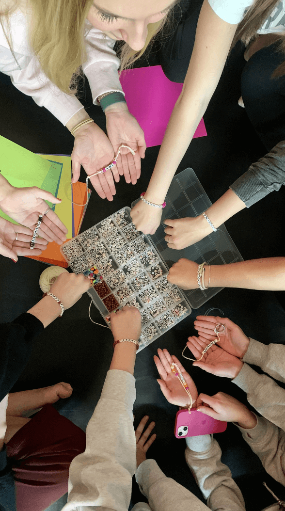 friendship bracelet making